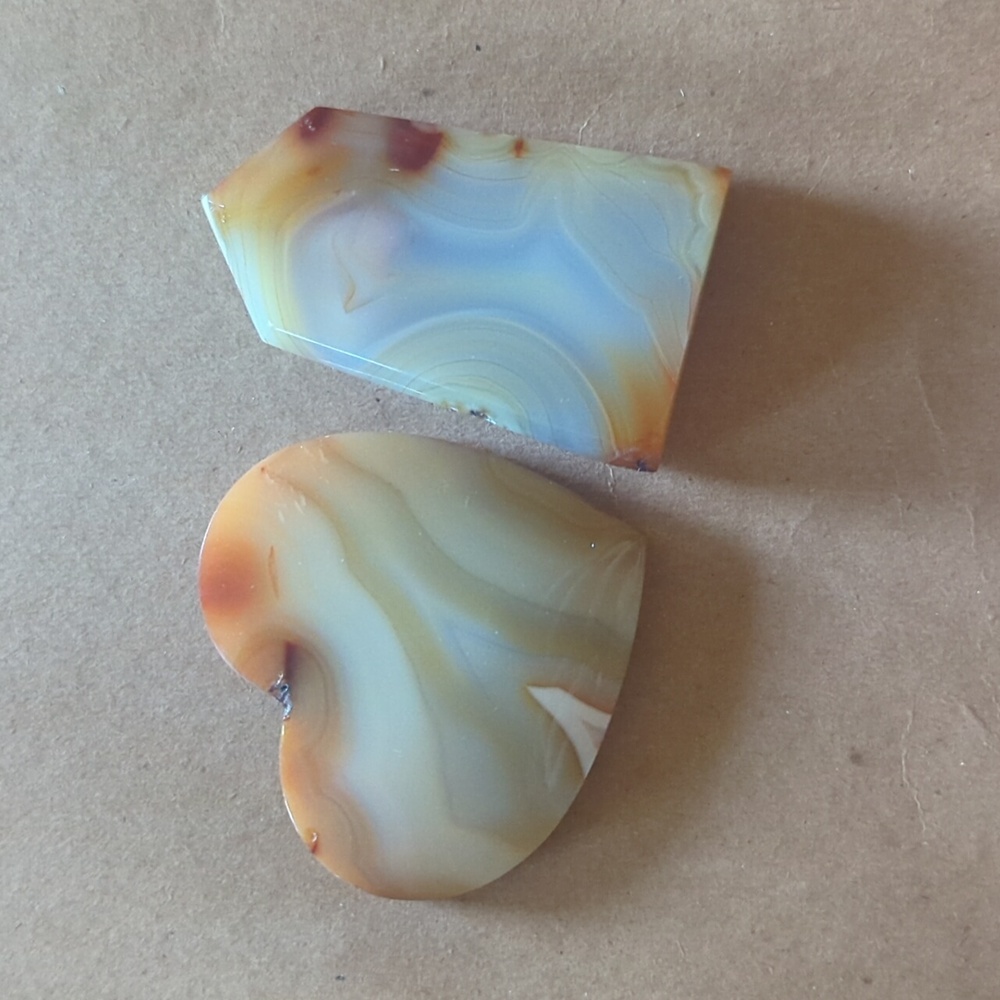 Carnelian Heart/Tower Duo 🧡